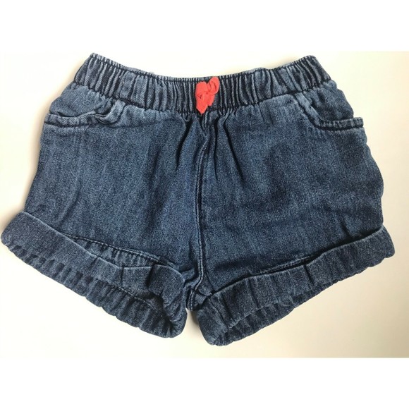 Baby Girl's Size 9M 6-9 Months 3 Pc Orange Cardigan, Berry Top, Carter's Shorts - Picture 8 of 9